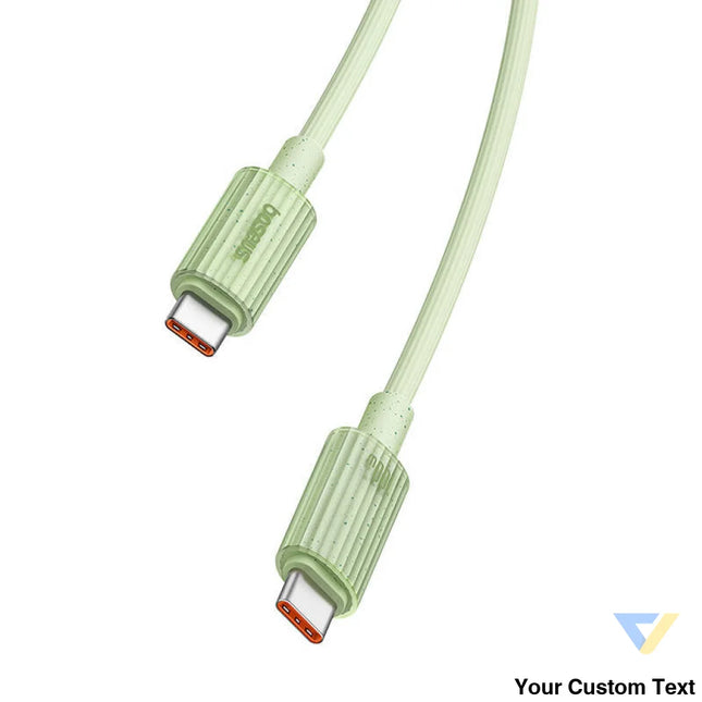 Fast Charging cable Baseus USB C to USB C Habitat Series 2m 100W (green) USB C to USB C