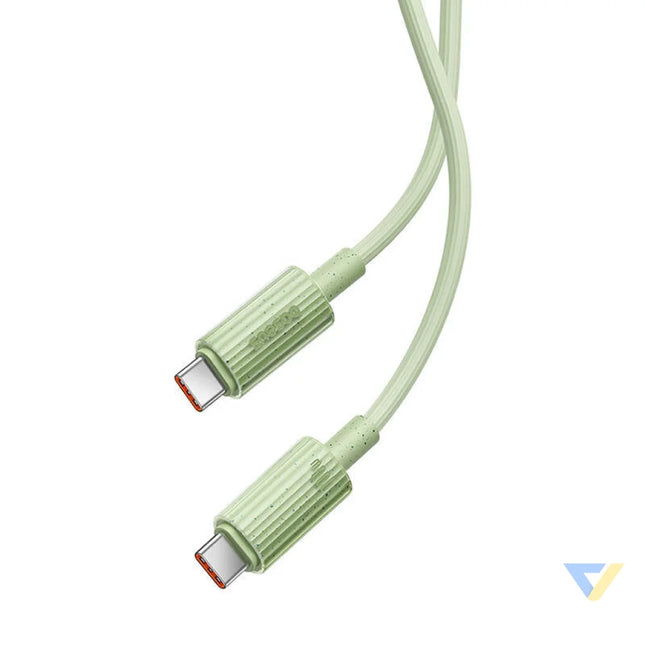 Fast Charging cable Baseus USB C to USB C Habitat Series 2m 100W (green) USB C to USB C