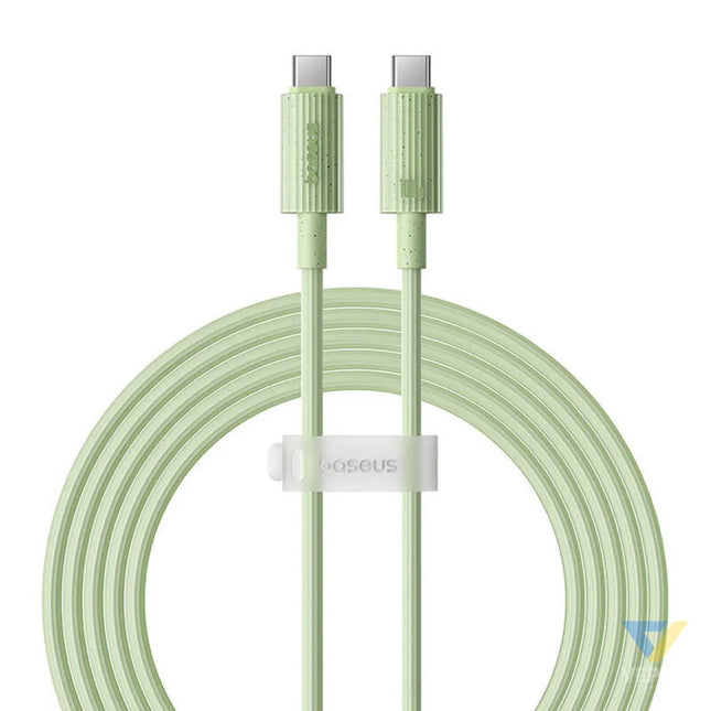 Fast Charging cable Baseus USB C to USB C Habitat Series 2m 100W (green) USB C to USB C