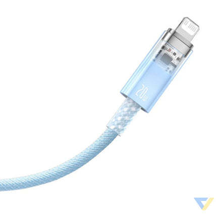 Fast Charging cable Baseus USB C to Lightning Explorer Series 2m 20W (blue) USB C to Lightning