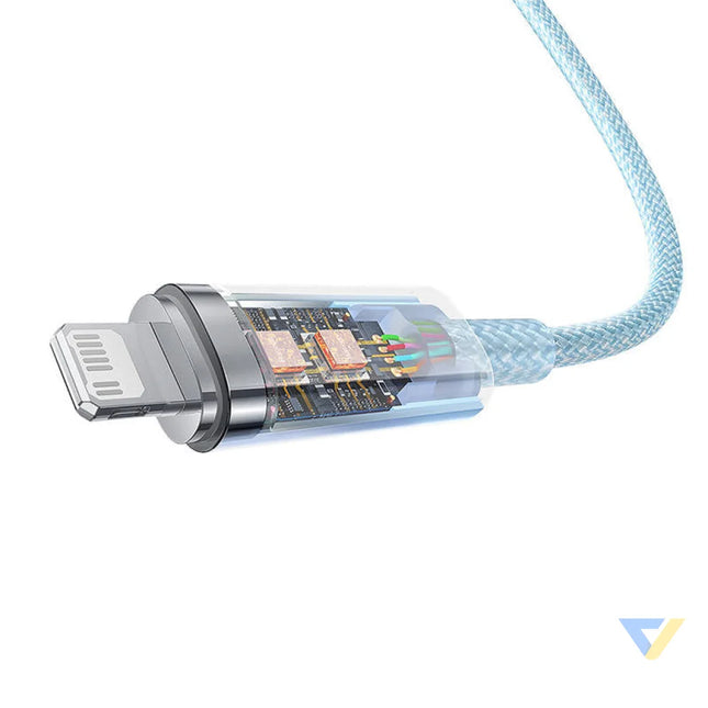 Fast Charging cable Baseus USB C to Lightning Explorer Series 2m 20W (blue) USB C to Lightning