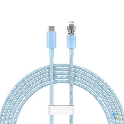 Fast Charging cable Baseus USB C to Lightning Explorer Series 2m 20W (blue) USB C to Lightning