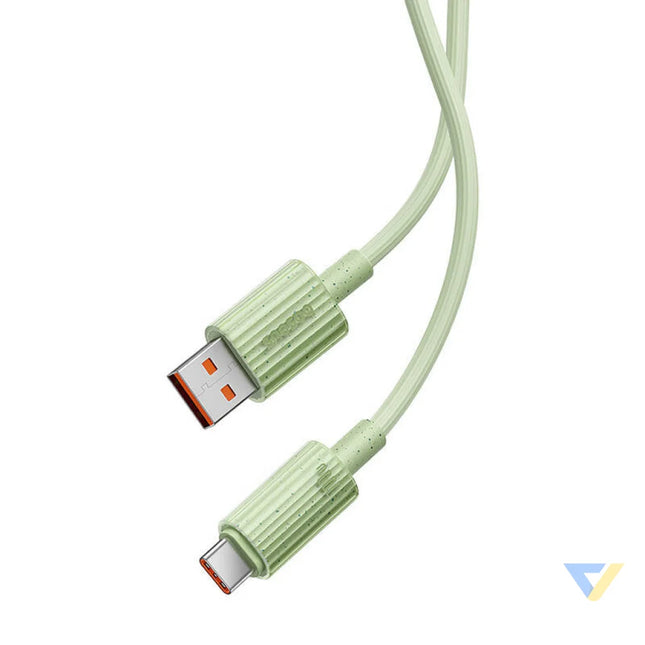 Fast Charging cable Baseus USB to USB C Habitat Series 1m 100W (green) USB C to USB C