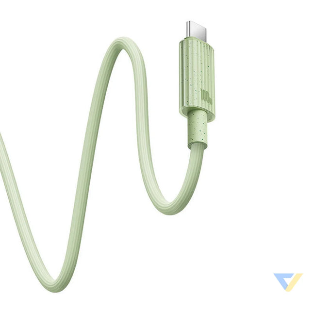 Fast Charging cable Baseus USB to USB C Habitat Series 1m 100W (green) USB C to USB C