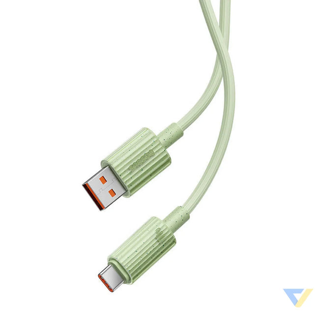 Fast Charging cable Baseus USB to USB C Habitat Series 1m 100W (green) USB C to USB C