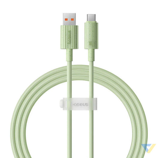Fast Charging cable Baseus USB to USB C Habitat Series 1m 100W (green) USB C to USB C