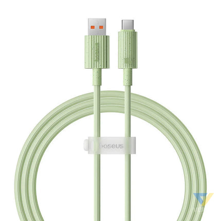 Fast Charging cable Baseus USB to USB C Habitat Series 1m 100W (green) USB C to USB C