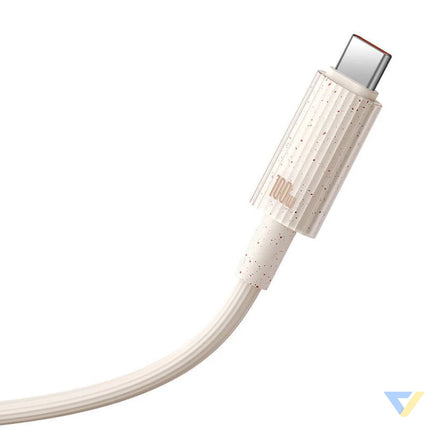 Fast Charging cable Baseus USB to USB C Habitat Series 1m 100W (pink) USB C to USB C