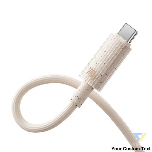 Fast Charging cable Baseus USB to USB C Habitat Series 1m 100W (pink) USB C to USB C