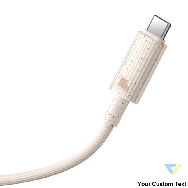 Fast Charging cable Baseus USB to USB C Habitat Series 1m 100W (pink) USB C to USB C