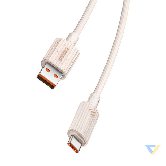 Fast Charging cable Baseus USB to USB C Habitat Series 1m 100W (pink) USB C to USB C