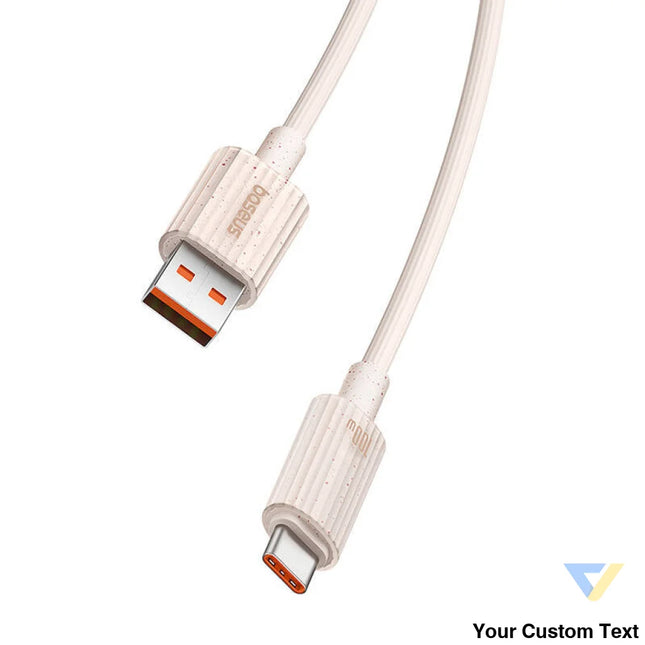 Fast Charging cable Baseus USB to USB C Habitat Series 1m 100W (pink) USB C to USB C