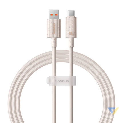 Fast Charging cable Baseus USB to USB C Habitat Series 1m 100W (pink) USB C to USB C