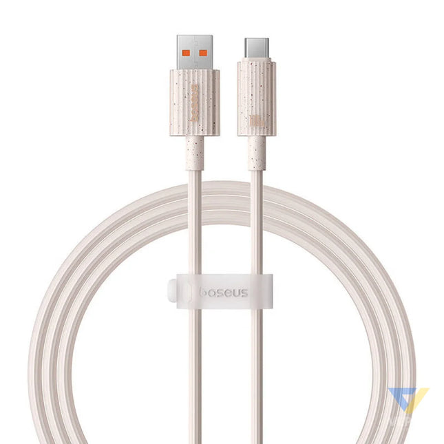 Fast Charging cable Baseus USB to USB C Habitat Series 1m 100W (pink) USB C to USB C