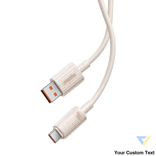 Fast Charging cable Baseus USB to USB C Habitat Series 1m 100W (pink) USB C to USB C
