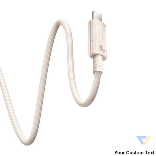 Fast Charging cable Baseus USB to USB C Habitat Series 1m 100W (pink) USB C to USB C