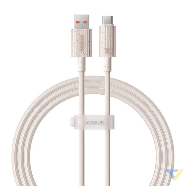 Fast Charging cable Baseus USB to USB C Habitat Series 1m 100W (pink) USB C to USB C