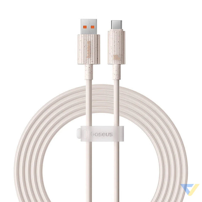 Fast Charging cable Baseus USB to USB C Habitat Series 2m 100W (pink) USB to USB C