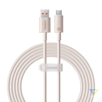 Fast Charging cable Baseus USB to USB C Habitat Series 2m 100W (pink) USB to USB C