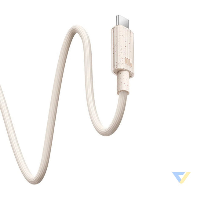 Fast Charging cable Baseus USB to USB C Habitat Series 2m 100W (pink) USB to USB C