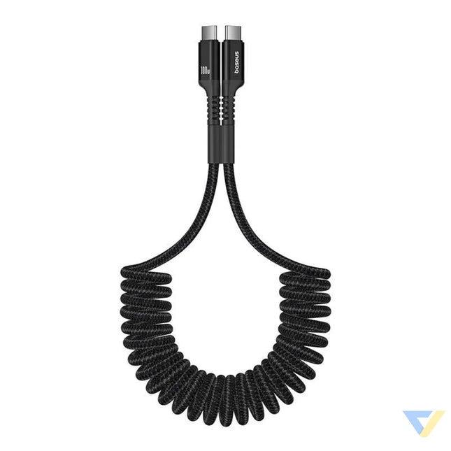 Fast Charging Cable USB C to USB C Baseus Fish Eye 100W 1m (black) USB C to USB C