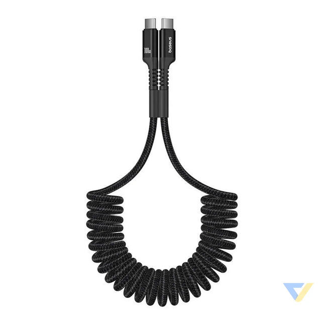 Fast Charging Cable USB C to USB C Baseus Fish Eye 100W 1m (black) USB C to USB C