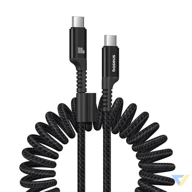 Fast Charging Cable USB C to USB C Baseus Fish Eye 100W 1m (black) USB C to USB C