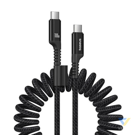 Fast Charging Cable USB C to USB C Baseus Fish Eye 100W 1m (black) USB C to USB C