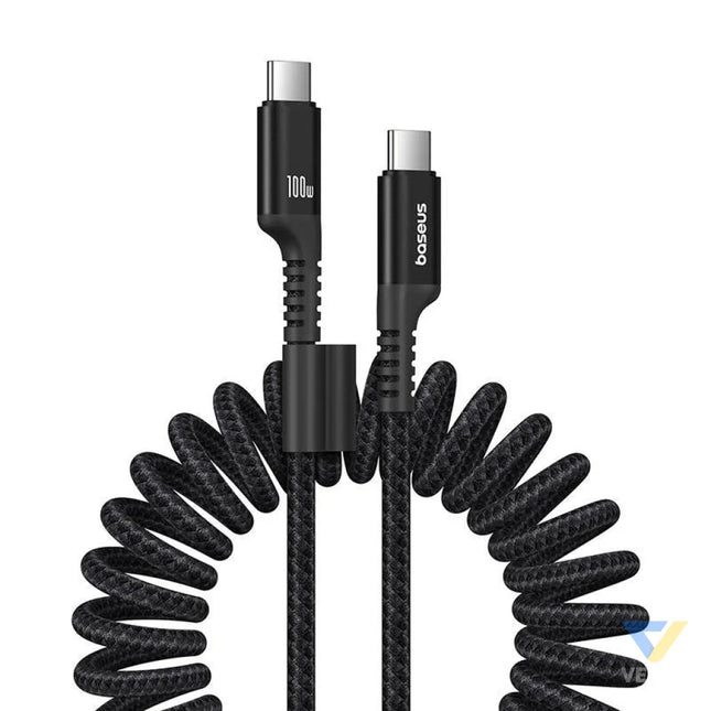 Fast Charging Cable USB C to USB C Baseus Fish Eye 100W 1m (black) USB C to USB C