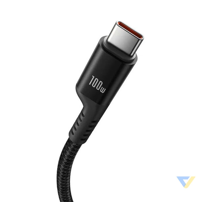 Fast Charging Cable USB C to USB C Baseus Fish Eye 100W 1m (black) USB C to USB C