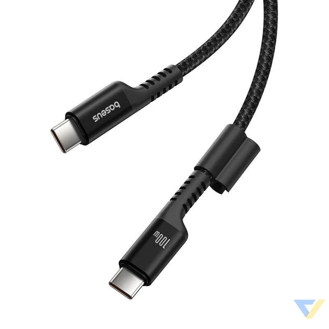 Fast Charging Cable USB C to USB C Baseus Fish Eye 100W 1m (black) USB C to USB C