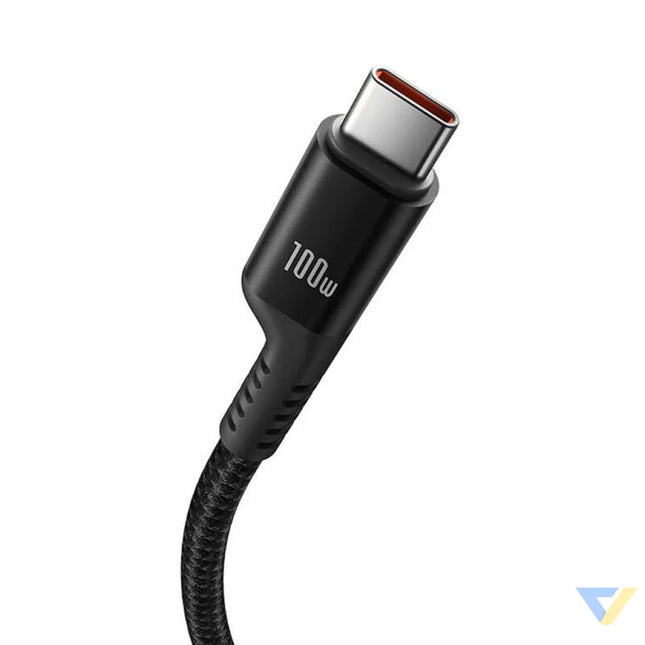 Fast Charging Cable USB C to USB C Baseus Fish Eye 100W 1m (black) USB C to USB C