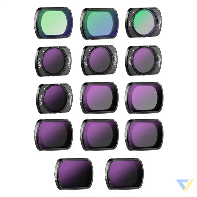 Filter kit for DJI Osmo Pocket 3 Neewer FL P10 (ND8~1000,LPR,MIST1/4,CPL,ND8/PL~ND64/PL For sports cameras