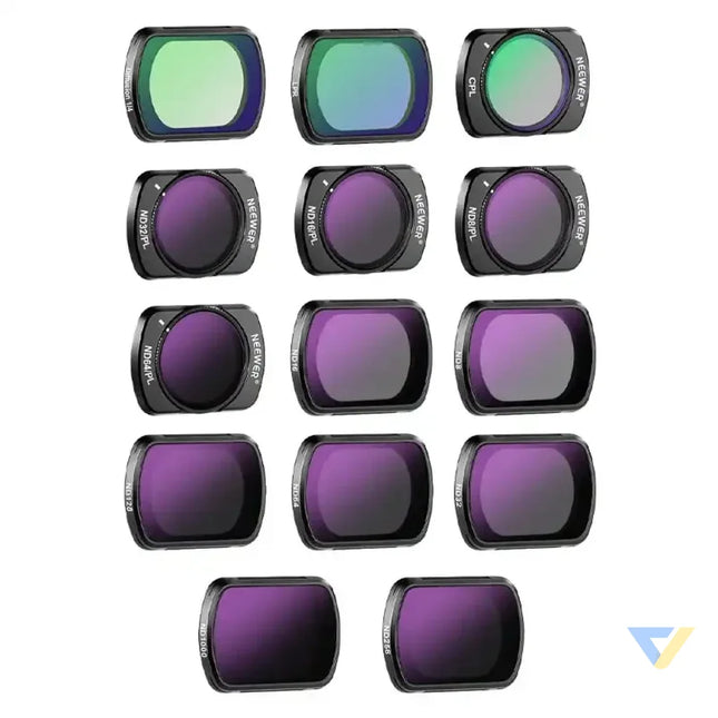 Filter kit for DJI Osmo Pocket 3 Neewer FL P10 (ND8~1000,LPR,MIST1/4,CPL,ND8/PL~ND64/PL For sports cameras
