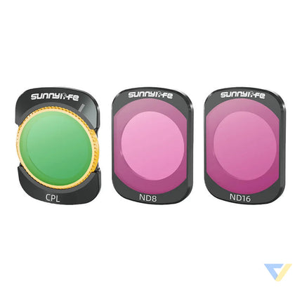 Filtry CPL ND8 ND16 Sunnylife do DJI Osmo Pocket 3 For sports cameras