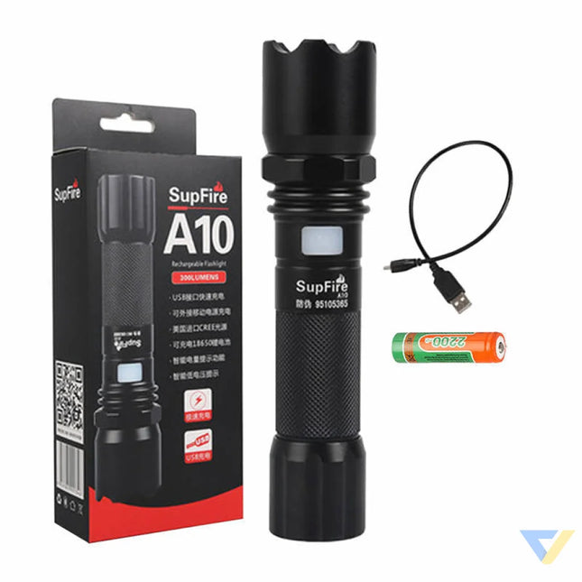 Flashlight Superfire A10 – 550lm USB 100–200m 5 modes Other