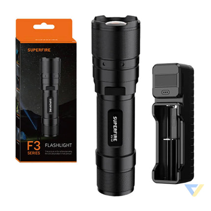 Flashlight Superfire F3 L2 – 570lm 260m 5 modes zoom function Other