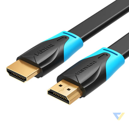 Flat HDMI Cable Vention VAA B02 L500 5m 4K 60Hz (Black) Video cables