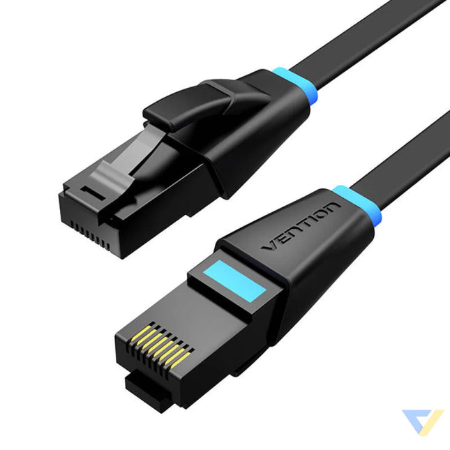 Flat network cable CAT6 UTP Vention IBJBK RJ45 Ethernet 1000Mbps 8m Black Network cables