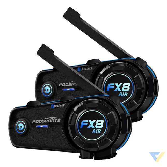 Fodsports FX8 Air motorcycle intercom two pack (black) Intercoms