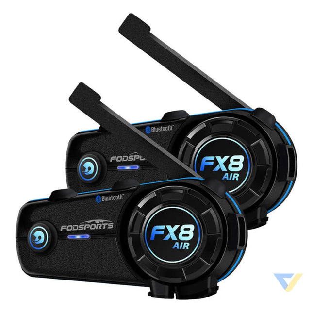 Fodsports FX8 Air motorcycle intercom two pack (black) Intercoms