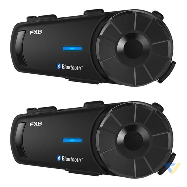 Fodsports FX8 motorcycle intercom two pack (black) Intercoms
