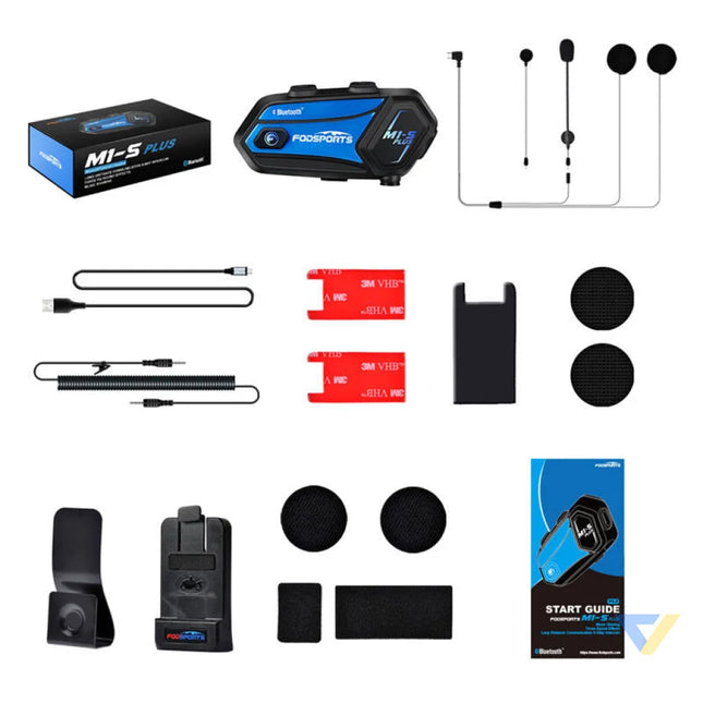 Fodsports M1 S Plus motorcycle intercom (black) Intercoms