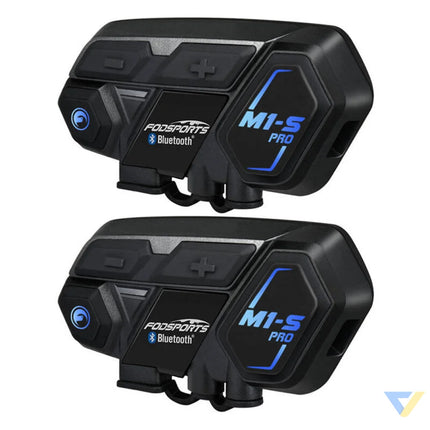 Fodsports M1 S Pro motorcycle intercom two pack (black) Intercoms