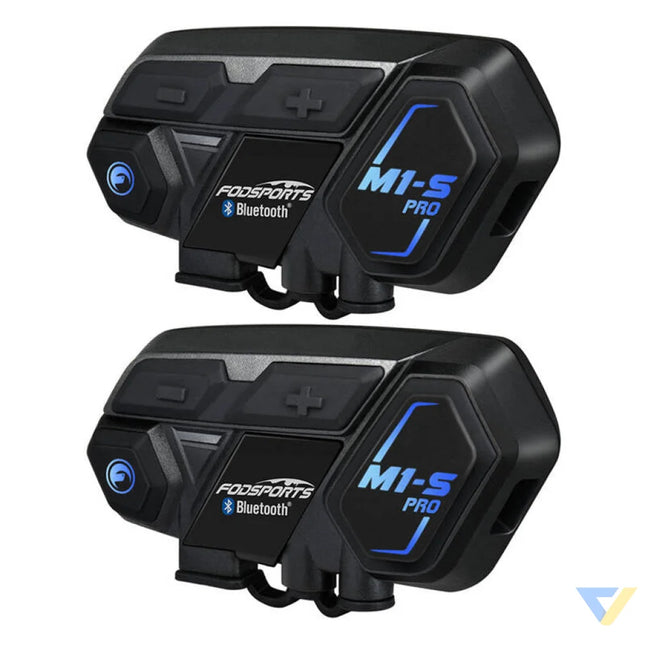 Fodsports M1 S Pro motorcycle intercom two pack (black) Intercoms