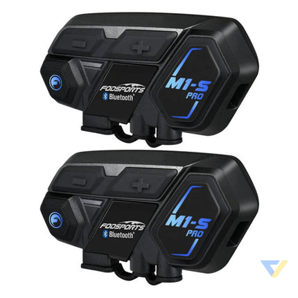 Fodsports M1 S Pro motorcycle intercom two pack (black) Intercoms