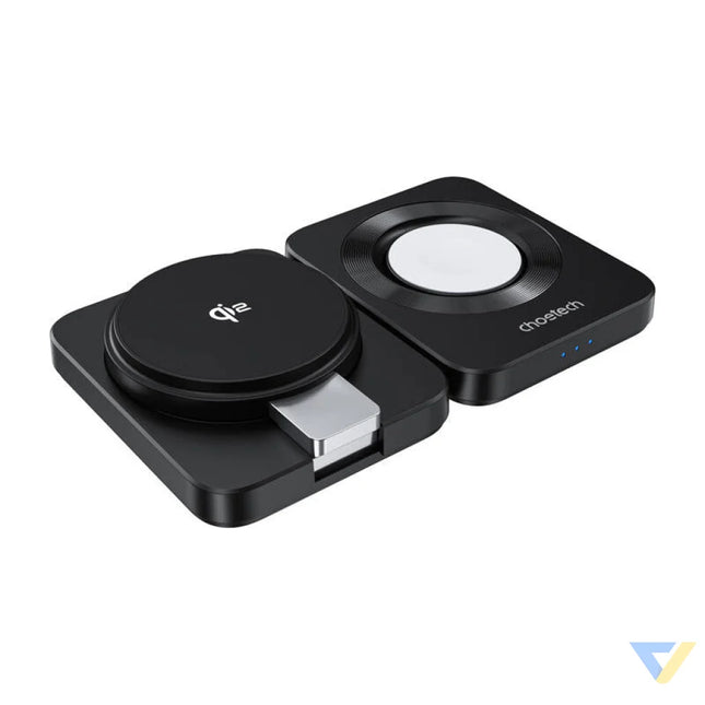 Foldable 3 in 1 magnetic charger Choetech Qi2 Wireless chargers