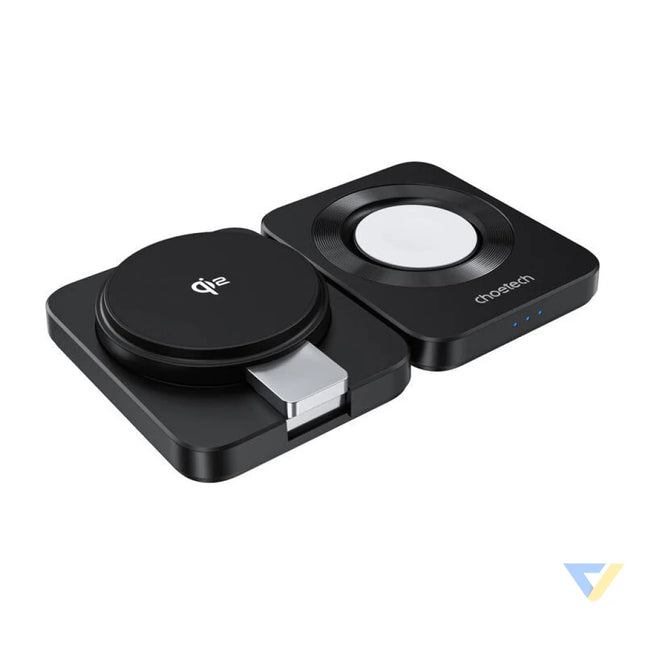 Foldable 3 in 1 magnetic charger Choetech Qi2 Wireless chargers
