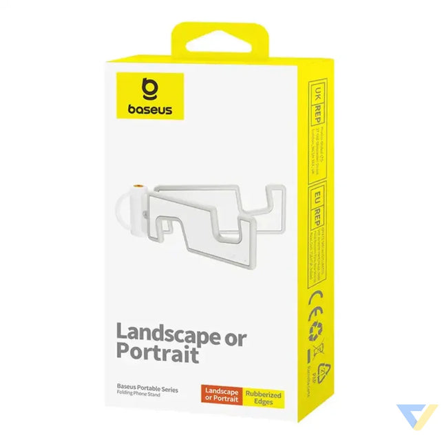 Folding Phone Stand Baseus (white) Straps mounts and holders
