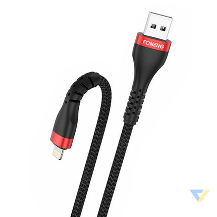 Foneng Cable USB to Lightning X82 iPhone 3A 1m (black) USB to Lightning